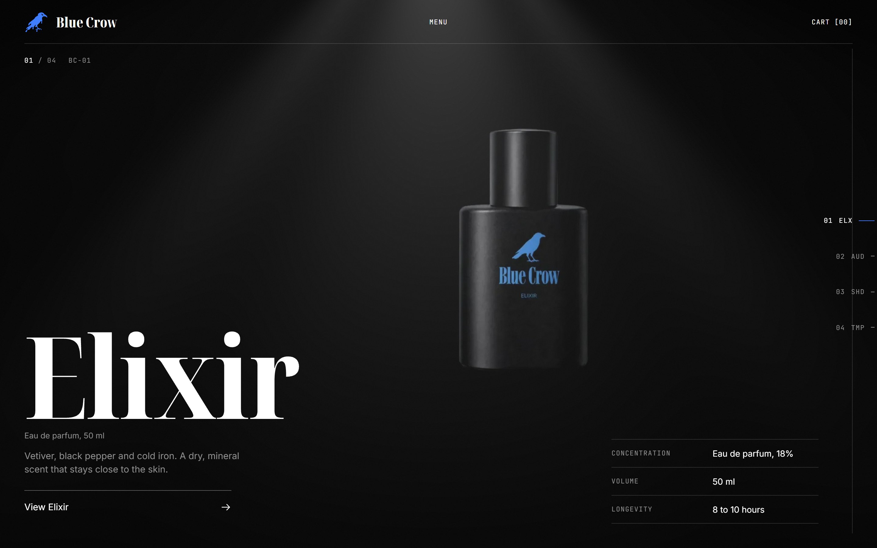 Desktop homepage, first chapter